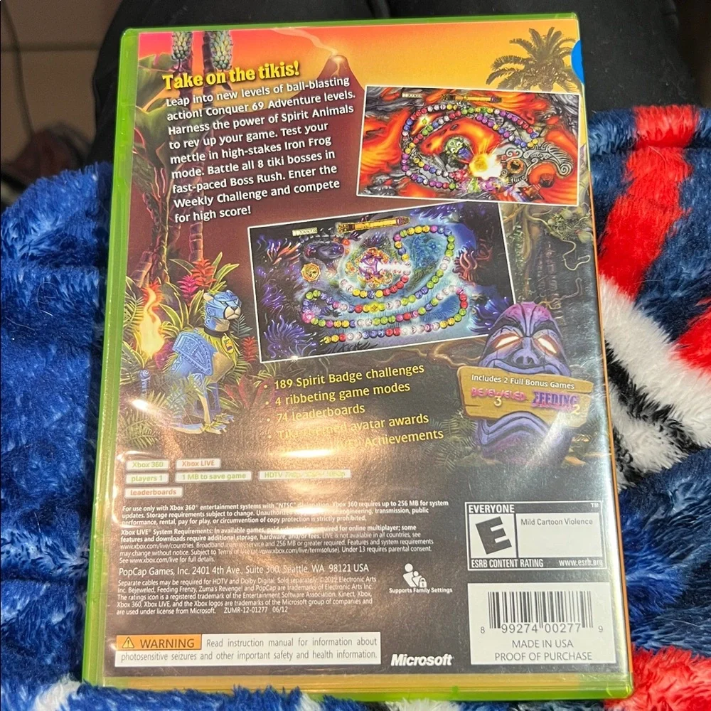 Zuma's revenge 360 Game with Vibrant Cover